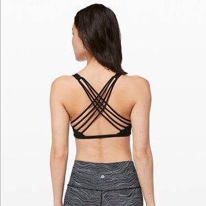 Lululemon Black Strappy Sports Bra